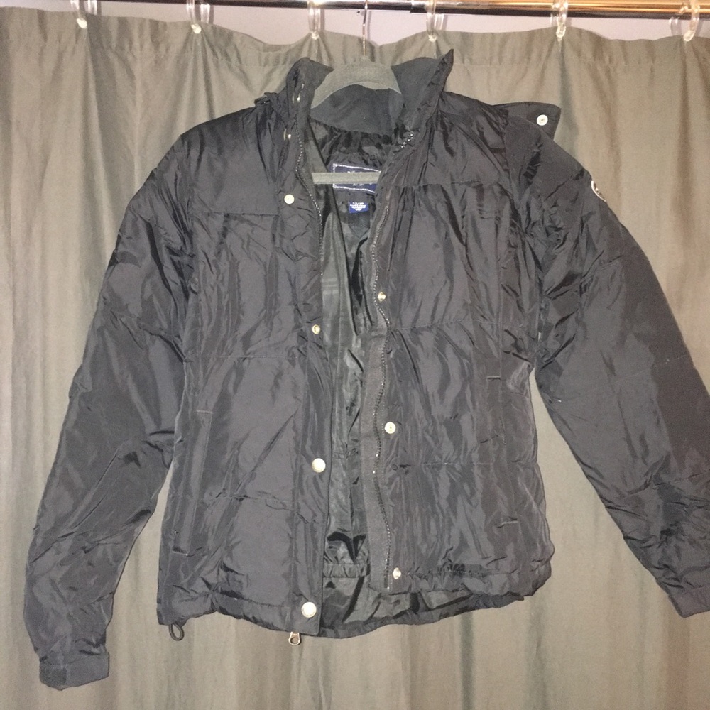 Black puffer jacket